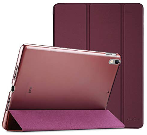 ProCase Coque pour iPad Air 3(10.5 2019), iPad Pro 2(10.5 2017), A2123 A2152 A2153 A2154 A1701 A1709 A1852, Housse Étui de Protection avec Support Fonction et Sommeil/Réveil Automatique -Vin