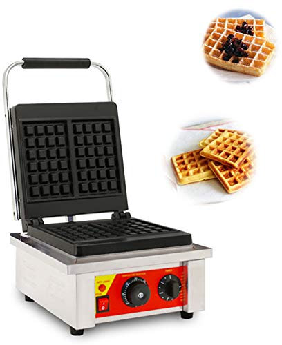 Hanchen Commercial Waffle Maker Baker 2 Slice Square Belgian Waffle Iron Machine NP-499 with Temperature/Time Control No-Stick Coating CE 220V