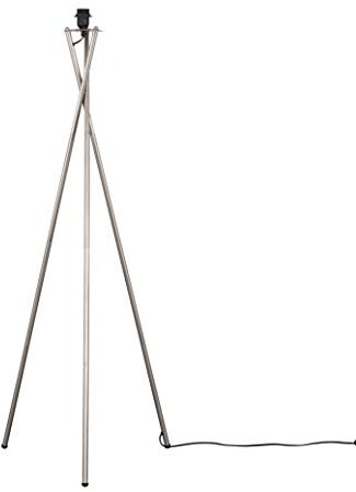 MiniSun | Modern Brushed Chrome Floor Lamp Base | Floor Lamps & Torchieres, Home Décor & Improvement Essential