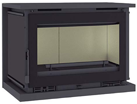 ESTUFA DE LEÑA PARA COLGAR FM MODELO M-170 (INTERIOR VERMICULITA, CRITAL SERIGRAFIADO)