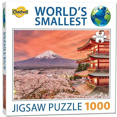 Cheatwell Games 658 13213 EA World's Smallest Puzzles Mount Fuji, red