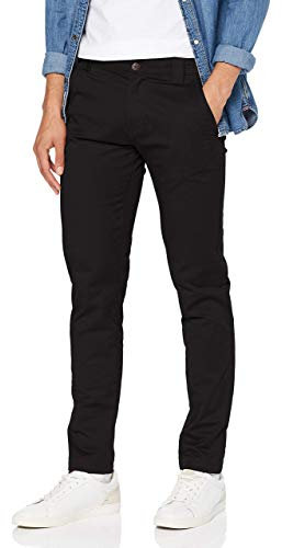 Tommy Jeans Men's Tjm Scanton Chino Pant Pants, Black, 34W / 32L
