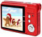 Appareil Photo numérique,Appareil Photo numérique à Carte Zoom 8X,écran LCD 18 MP 2,7 Pouces Prise en Charge maximale de l'appareil Photo Carte mémoire 32 Go Microphone intégré,Appareil Photo(Rouge)