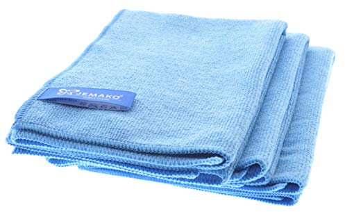 Jemako Profituch Plus M (40 x 45 cm) | 3er Set | inkl. Sinland feinmaschiges Wäschenetz (Blau)