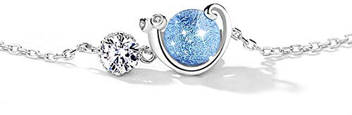 Helen de Lete S925 Sterling Silber Wenn sich die Schnecke verliebt 925 Sterling Silber Halskette Ohrringe & Armband Set (Armband)