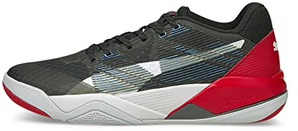 PUMA Unisex's Eliminate Power Nitro Hallenschuh, Puma Black PUMA White High Risk Red, 42 EU