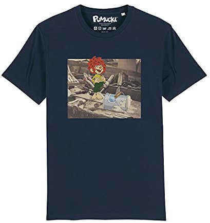 PUMUCKL Bavariashop Herren T-Shirt Werkstatt - S - dunkelblau