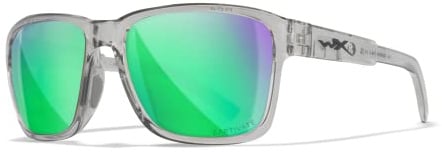 Wiley X │ WX Trek | Sonnenbrille Herren | Grün Spiegel Gläser | Sonnenbrille Herren Polarisiert | 100% UVA/UVB-Schutz | Ideal bei Outdoor-Aktivitäten | Sport Fischen Wandern Skiing