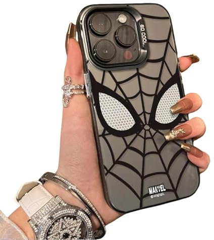 UniPrime Schwarz-weiße Coole Handyhülle für iPhone 16 15 14 13 12 11 Pro Max Xr Xs 7 8 Plus, sturzsichere Hülle(Für iPhone 13/Schwarz)