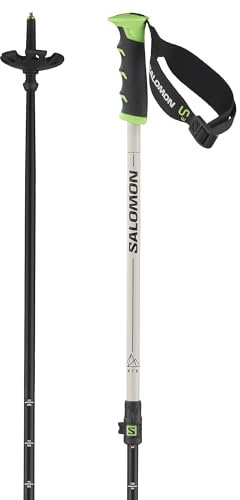 Salomon Mtn Alu S3 Unisex-Stöcke Ski Wandern, Großzügig durchdacht, faltbar und zuverlässig, Grau, Einheitsgröße