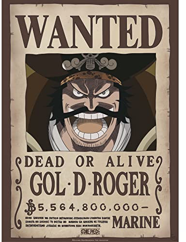 ABYstyle One Piece Wanted Gol D, Roger Poster 38x52cm