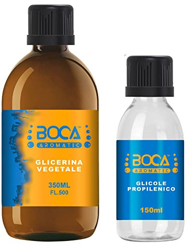 BOCA | Kit Base VG/PG 500ml - 350ml Glicerina Vegetale + 150ml Glicole Propilenico| Base 70-30