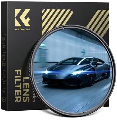 K&F CONCEPT 77mm Blue Streak Anamorpher Effekt | Optisches Glas Nano-Beschichtung,wasserfest kratzfest ölabweisend,Nano-Xcel,FE711