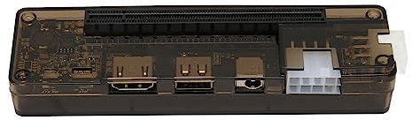 Lazmin112 Dock per Scheda Grafica Esterna, Adattatore GPU PCI E Esterno per Laptop, Dock per Scheda Video, 6 Pin + 8 Pin, Cavo Dati Chiave M.2 A/E, Docking Station per Exp GDC (Tasto M.2