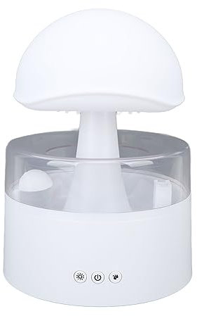 Regenwolken-Luftbefeuchter, 500 Ml Fassungsvermögen, Bunter Regenwolken-Luftbefeuchter, Intelligentes Bedienfeld, Wassertropfen-Regenwolken-Diffusor mit Automatischem