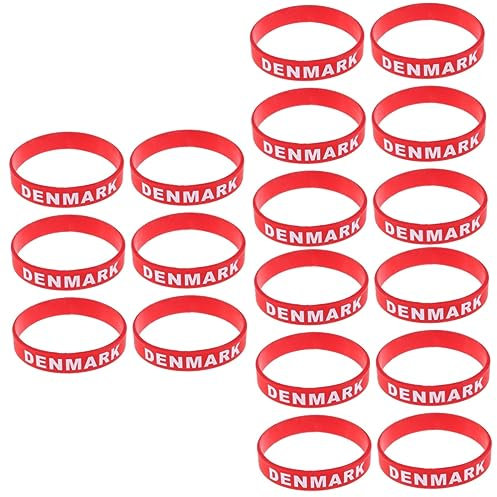 BESPORTBLE 18 Stk Länderflaggen-Armband dänemark fahne مروحه Weltmeisterschaft Silikonarmband fanboy fußball Sport Silikonarmbänder Männer Land Armbänder Land Armband ländlich Katar