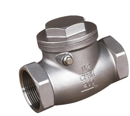 BLUVLY Rückschlagventil 304 Edelstahl-Rückschlagventil, DN8-DN50 BSP-Innengewinde Rückschlag-Rückschlagventil, Rückschlagventil Einweg, for Wasser, Öl Und Luft (Size : 2 inch)