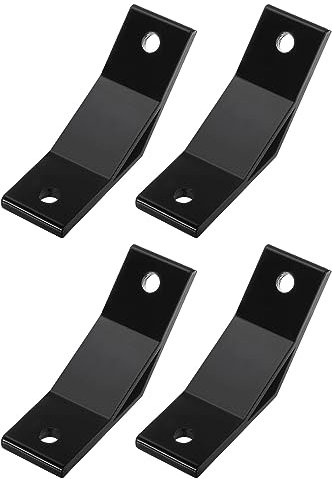 QUARKZMAN 4Stk 135° Winkel Aluminum Profil Eckwinkel Strebe Gelenk Verbinder für 4040 Serie (Schwarz)