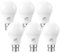 LOEODO Bayonet Light Bulbs 60W Equvialent, 9W 806 Lumens LED Bulb, Warm White 2700K, B22 Energy Saving Lightbulbs, Non-dimmable, Pack of 6