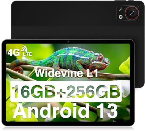 DOOGEE T30S Tablette Android 13, Tablette 11 Pouces 2.4K, 16GO RAM + 256GO ROM/TF 1TB Tablette Tactile Pas Cher, Tablette Octa Core+5G WiFi | 13MP+8MP | Widevine L1 | Tablette Graphique, Noir