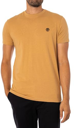 Timberland Short Sleeve tee T-Shirt for Men, Light Wheat B, 3XL