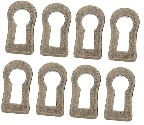 Yardenfun Lot de 10 inserts décoratifs pour trou de serrure de porte, rosace, commode, décoration, vintage, meubles, quincaillerie, plaque de