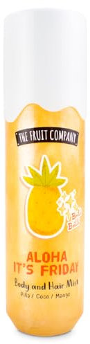 The Fruit Company Hair & Body Mist 200ml | Aroma Piña, Coco, Mango | Aloha It’s Friday – Hidrata y Refresca tu Cuerpo y Cabello.