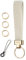 SENLLY Wristlet Lanyard, Stretchy Keychain Holder, Original Elastic Anti-Drop Design Keyring, R001a Beige, 1