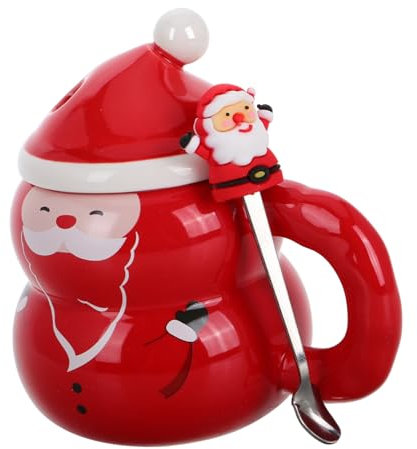 ABOOFAN Cute Santa Claus Ceramic Mug Christmas ES Christmas Mug Set 3D Santa Claus Ceramic Cups Holiday Coffee Mugs Winter Ceramic Mugs