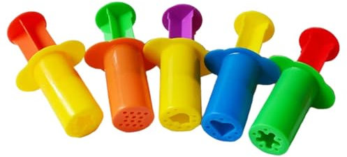 Senermter Knetspritzen, Plastilin Werkzeugset Für Kinder, 5 Stück Knetwerkzeug, Kreativ Knetspritzen Set, Knete Modellierwerkzeug Set Für Kleinkinder, Jungens, Mädchen Spielzeugzubehör