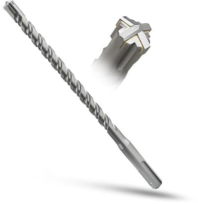 METOTY SDS Plus Drill Bit 10 mm x 160 mm, Masonry Drill, Hammer Drill, Concrete Drill, for Stone, Concrete, Natural Stone, Brick Wall