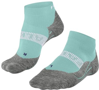 FALKE Damen Laufsocken RU4 Endurance Cool Short W Sso Funktionsmaterial antiblasen 1 Paar, Blau Fiji 6423, 39-40