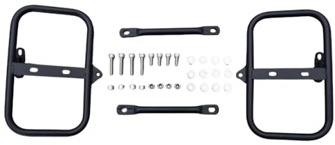 aVDB-Moto Seitenkofferträger/Gepäckhalterung/Gepäckträger kompatibel mit ROYAL Enfield Himalayan 400/410 2018-2024, Scram 411 2022-2024 (Stahl)