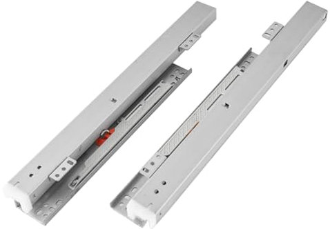 YCCYHQ 1 Par de Guias para Cajones con Cierre Suave, Extensión Completa, Rodamientos de Bolas y Montaje Inferior para Cómoda y Cocina(45CM/18IN)