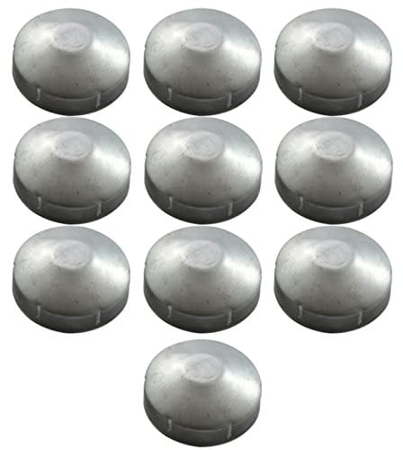 HUNTFF 10 Packs Fence Post Cap, Aluminum Chain Link Round End Cap for Outside Diameter Post/Pipe Chain Link Fence Post Cap,89mm