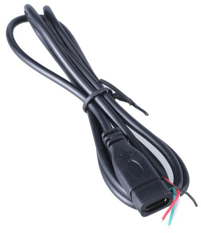 Fazvncv Cavo dati USB connettore femmina a 4 pin cavo di alimentazione saldabile prolunga filo di ricarica 5V3A