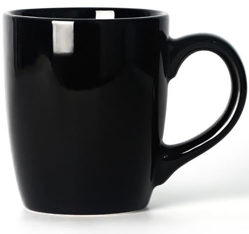 SHOWFULL Large Coffee Mug, 20 OZ Extra Coffee Mug, Smooth Ceramic Boss Cup, Big Capacity and Large Handle, for Dad Men Women, Microwave & Dishwasher Safe, Black