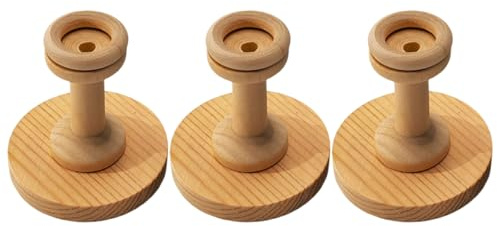 Baseball-Halter, rund, Holz, Golf-Tennisball-Halterung, Baseball-Ausstellungsständer, Softball-Zubehör, 3 Stück
