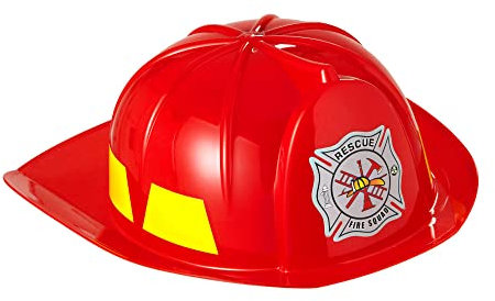 W WIDMANN MILANO Party Fashion 2869F - Casco de bombero para niños, rojo, bombero, bomberos