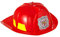 W WIDMANN MILANO Party Fashion 2869F - Casco de bombero para niños, rojo, bombero, bomberos