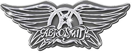 Aerosmith Wings Logo Metal Pin Badge Brooch Album Cover Band Official Product, Metal, one size, Metal