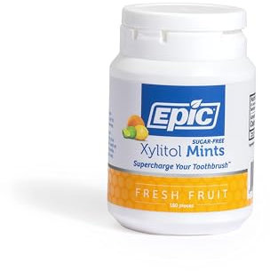 Epic Dental Mints Fruit Xylitol Bottle (1x180 Ct)