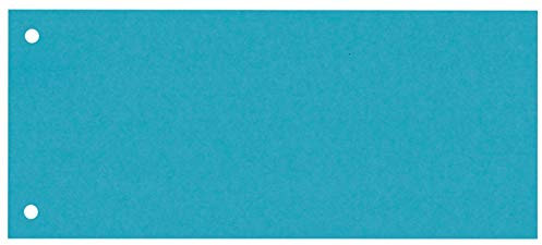 bene Trennstreifen, Karton, 180 g/m², gelocht, 24 x 10 cm, hellblau (100 Stück), Sie erhalten 1 Packung á 100 Stück