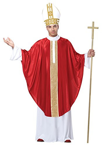 California Costumes The Pope Fancy Dress Costume, L-XL, Red