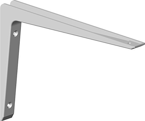 Element System 18133-00194 Alukonsole Bea/Regalträger / 5 Größen / 2 Farben / 2 Stück/weißaluminium / 200 x 250 mm, 200x250 mm