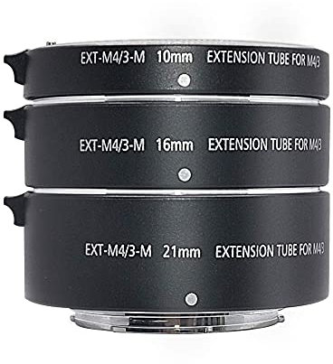 Mcoplus® EXT-M3/4-M Tube d'extension Automatique pour Appareil Photo Olympus Panasonic Micro 4/3 10 mm 16 mm 21mm