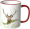 WANDKINGS Tasse, Motiv „Majestätischer Hirsch 2“ - ROT
