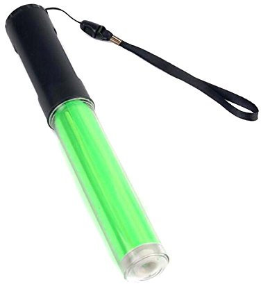 Mastiff 260g Traffic Control Magnet Multi-functional 3xaa Battery Cell Green Light 3-mode Flashlight Torch LED Lamp Bar Signal Wand Security Safety Beacon