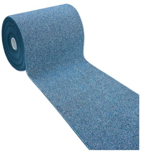 emmevi Tappeto Cucina Tinta Unita Antiscivolo Lavabile Passatoia Asciugapassi Ingresso Entrata 57X400 BLU