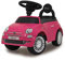 Jamara 460436 Rutscher FIAT 500-offiziell lizenziert, Kofferraum unter der Sitzfläche, Schub-und Haltegriff, Verschiedene Sounds, Hupe, originalgetreue Optik, Wertige Verarbeitung, pink